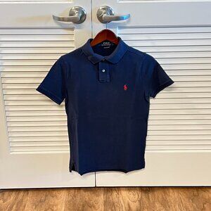 Polo Ralph Lauren Custom Slim Fit Polo: Navy, Small